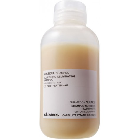 Nounou shampoo (también hay acondicionador) de Davines, ideal para el pelo con tratamiento de coloración.
