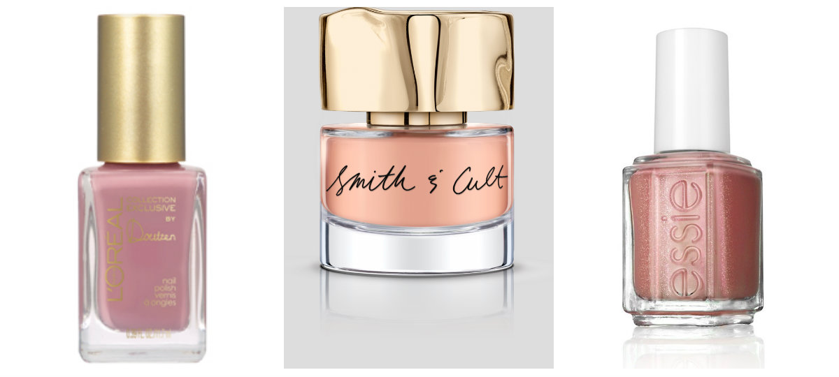 L'oréal (Julianne's Nude), Smith & Cult (Ghost Edit) y Essie (All Tied Up) 